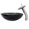 Novatto GODERE Glass Vessel Bathroom Sink Set, Brushed Nickel NSFC-023001BN - alternate 8